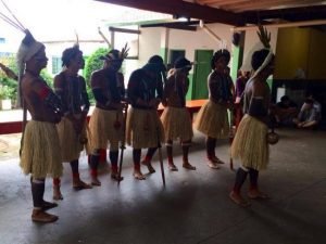 Visita dos índios da etnia Kariri Xocó